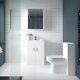 1000mm Combination Pack Vanity Basin Unit & Wc Unit And Back To Wall Toilet Pan