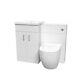 1000mm Freestanding White Basin Vanity & Back To Wall Toilet