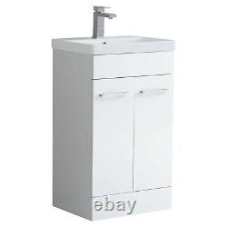 1000mm L Shape Bathroom Combination Set Vanity Unit & WC Unit & Back to wall WC