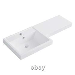 1000mm L Shape Bathroom Combination Set Vanity Unit & WC Unit & Back to wall WC