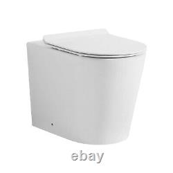 1000mm L Shape Bathroom Combination Set Vanity Unit & WC Unit & Back to wall WC