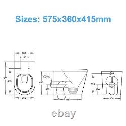 1000mm L Shape Bathroom Combination Set Vanity Unit & WC Unit & Back to wall WC