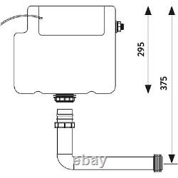 1050mm Bathroom Vanity Basin Back to Wall Unit Toilet Black Flush Plate & Tap