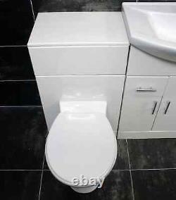 1050mm Bathroom Vanity Basin Sink Unit & Toilet Furniture Set with Tap Option