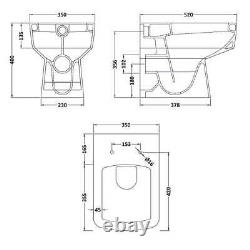1050mm Bathroom Vanity Basin Sink Unit & Toilet Multiple Pan Options