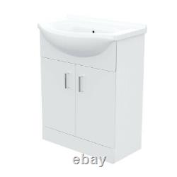 1050mm Flat Pack Vanity Basin Unit, WC Unit and Back To Wall Toilet Ellen