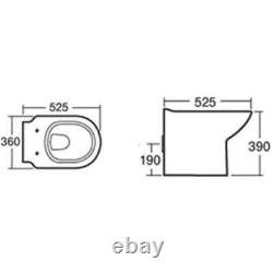 1050mm Toilet & Vanity Unit Ceramic Basin Sink Combined Bathroom Furniture White