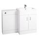 1100mm Bathroom Combination Basin Vanity Unit Modern Wc Back To Wall Toilet Pan