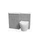 1100mm Grey Basin Vanity Unit & Back To Wall Toilet