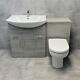 1250mm Ash Grey Finish Bathroom Furniture Vanity Set Basin Sink + Toilet Option