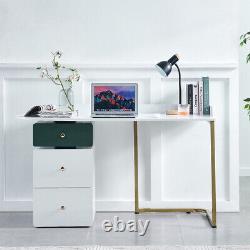 138cm Computer Table Desk with Rotatable Drawer Workstation Dressing Tables Vanity