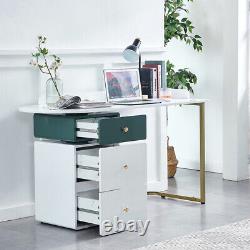 138cm Computer Table Desk with Rotatable Drawer Workstation Dressing Tables Vanity