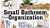 15 Clever Small Bathroom Organization Ideas