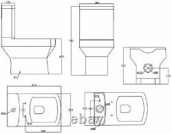 1500mm L Shape Bathroom Suite LH/RH Bath Screen Basin Vanity Unit WC Shower Taps