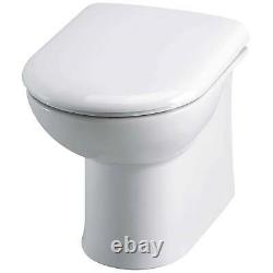 1550/1650 Mayford Gloss White Basin Unit with Back to Wall Toilet Pack Furniture