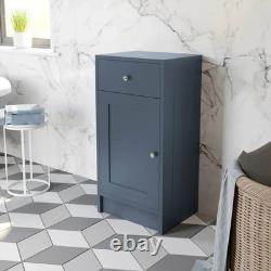 1820mm Vanity Unit Back To Wall Toilet Shelf Storage Combination Blue Furniture