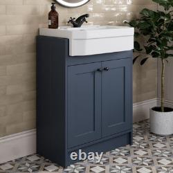 1820mm Vanity Unit Back To Wall Toilet Shelf Storage Combination Blue Furniture