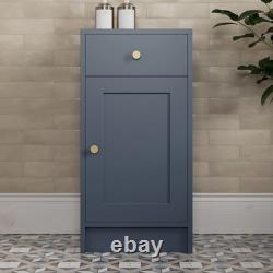 1820mm Vanity Unit Back To Wall Toilet Shelf Storage Combination Blue Furniture