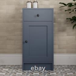 1820mm Vanity Unit Back To Wall Toilet Shelf Storage Combination Blue Furniture