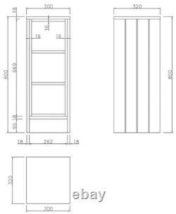 1820mm Vanity Unit Back To Wall Toilet Shelf Storage Combination Blue Furniture