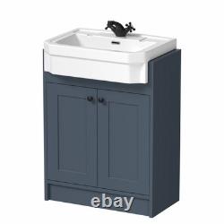 1820mm Vanity Unit Back To Wall Toilet Shelf Storage Combination Blue Furniture