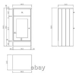 1820mm Vanity Unit Back To Wall Toilet Shelf Storage Combination Blue Furniture