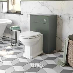 1820mm Vanity Unit Back To Wall Toilet Shelf Storage Combination Green Furniture