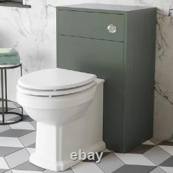 1820mm Vanity Unit Back To Wall Toilet Shelf Storage Combination Green Furniture