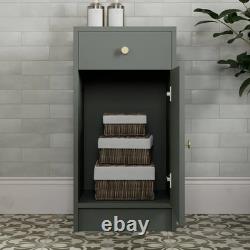 1820mm Vanity Unit Back To Wall Toilet Shelf Storage Combination Green Furniture