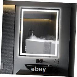 24x36 Front and Backlit LED Bathroom Mirror with Lights, Anti-Fog, 24x 36