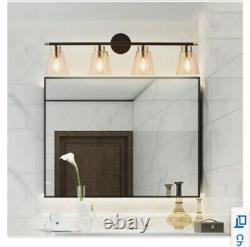 #258 Exbrite 4 Light Bathroom Vanity Light Fixtures Wall Lighting Farmhouse