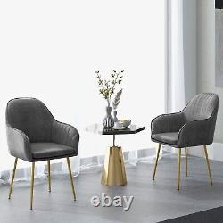 2PCS Dining Chairs Modern Accent Chairs WithRemovable Cushion Makeup Vanity Chair