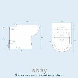 3 Piece Bathroom Suite BTW Toilet Basin Vanity Unit & Bath Ingersly