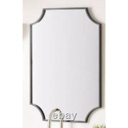34 x 24.25 x 1 Wall Bathroom Vanity Mirror -IRON, MIRROR & ACRYLIC BACK