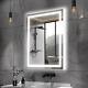 36x28 Inch Bathroom Mirror, Lighted Vanity Mirror With Front And Back Lit, Stepl