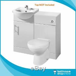 450mm Bathroom Furniture Vanity Unit Cabinet Toilet Basin Back To Wall Cloakroom