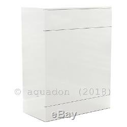 500mm 600mm Classic Back To Wall WC Bathroom Furniture Vanity BTW Unit White