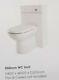 500mm Back To Wall Wc Bathroom Furniture Vanity Btw Unit White