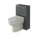 500mm Floor Standing Bathroom Wc Back To Wall Unit, Pre-made Anthracite Gloss