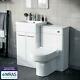 500mm White Vanity Cabinet With Wc Unit And Btw Back To Wall Toilet Amie