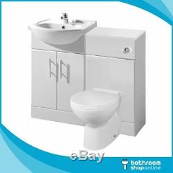 550mm Bathroom Furniture Vanity Unit Cabinet Toilet Basin Back To Wall Cloakroom