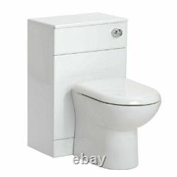 550mm Vanity Basin Sink Unit Cabinet & 500 Back To Wall WC Pan