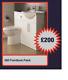 550mm Vanity Unit Basin Sink Back To Wall Toilet Bathroom Furniture Suite