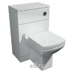550mm Vanity Unit Basin Sink Back to Wall Toilet Bathroom Furniture Suite
