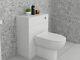 600/300mm Wc Unit White Gloss Bathroom Cloakroom Vanity Back To Wall Furniture