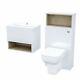 600 Mm Wall Hung Vanity Cabinet And Wc Back To Wall Toilet Unit White