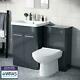 600mm Anarthrite Vanity Basin Cabinet With Wc Back To Wall Toilet Unit Amie