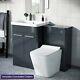 600mm Vanity Basin With Unit Wc Unit & Back To Wall Toilet Pan Afern