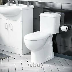 650 mm Basin Flat Pack Vanity Sink Unit & Back To Wall Toilet Suite Memphis