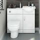 900mm White Gloss Vanity Basin Unit + Back To Wall Toilet Furniture Set
